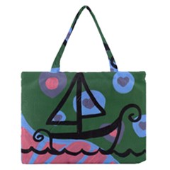 Boat Zipper Medium Tote Bag by snowwhitegirl