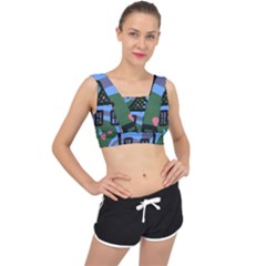 Smiling House V-back Sports Bra