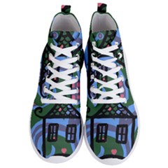 Smiling House Men s Lightweight High Top Sneakers