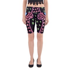 Dress And Falling Leaves Yoga Cropped Leggings by snowwhitegirl