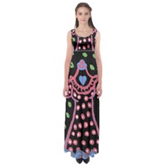 Dress And Falling Leaves Empire Waist Maxi Dress by snowwhitegirl