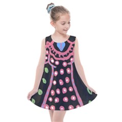 Dress And Falling Leaves Kids  Summer Dress