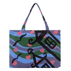 Two Houses Medium Tote Bag by snowwhitegirl