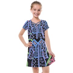 Dress And Flowers Kids  Cross Web Dress