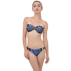 Dress And Flowers Classic Bandeau Bikini Set