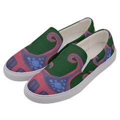 The Biggest Pink House Men s Canvas Slip Ons by snowwhitegirl