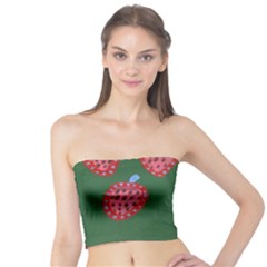 Floating Strawberries Tube Top