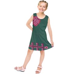 Floating Strawberries Kids  Tunic Dress