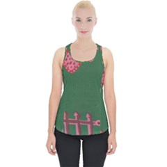 Floating Strawberries Piece Up Tank Top by snowwhitegirl