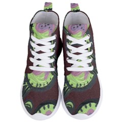 Cute Crab Women s Lightweight High Top Sneakers