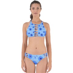 Blue Rain Perfectly Cut Out Bikini Set by snowwhitegirl