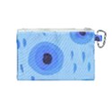 Blue Rain Canvas Cosmetic Bag (Medium) View2