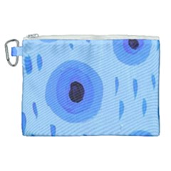 Blue Rain Canvas Cosmetic Bag (xl) by snowwhitegirl