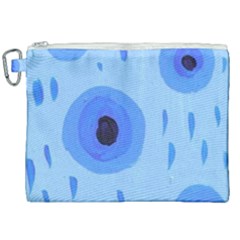 Blue Rain Canvas Cosmetic Bag (xxl) by snowwhitegirl