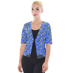 Raining Leaves Cropped Button Cardigan