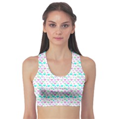 Hearts Butterflies White 1200 Sports Bra by snowwhitegirl