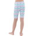 Hearts Butterflies White 1200 Kids  Mid Length Swim Shorts View2