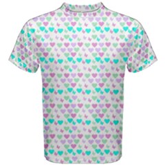 Hearts Butterflies White 1200 Men s Cotton Tee by snowwhitegirl