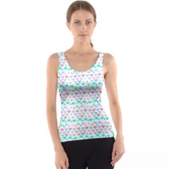 Hearts Butterflies White 1200 Tank Top by snowwhitegirl