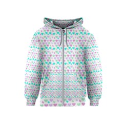 Hearts Butterflies White 1200 Kids  Zipper Hoodie by snowwhitegirl