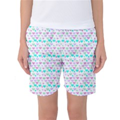 Hearts Butterflies White 1200 Women s Basketball Shorts by snowwhitegirl