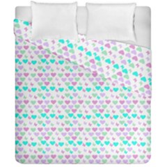 Hearts Butterflies White 1200 Duvet Cover Double Side (california King Size) by snowwhitegirl