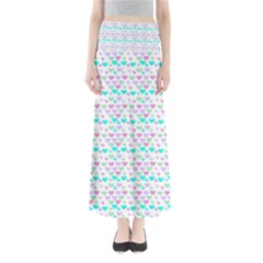 Hearts Butterflies White 1200 Full Length Maxi Skirt by snowwhitegirl