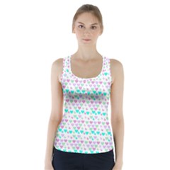 Hearts Butterflies White 1200 Racer Back Sports Top by snowwhitegirl