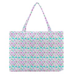 Hearts Butterflies White 1200 Zipper Medium Tote Bag by snowwhitegirl