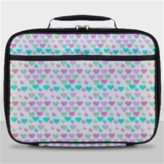 Hearts Butterflies White 1200 Full Print Lunch Bag by snowwhitegirl