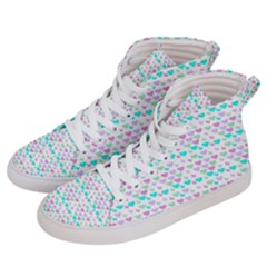 Hearts Butterflies White 1200 Women s Hi-top Skate Sneakers by snowwhitegirl