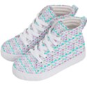 Hearts Butterflies White 1200 Kid s Hi-Top Skate Sneakers View2