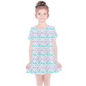 Hearts Butterflies White 1200 Kids  Simple Cotton Dress View1