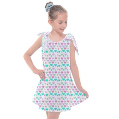 Hearts Butterflies White 1200 Kids  Tie Up Tunic Dress by snowwhitegirl