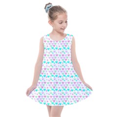 Hearts Butterflies White 1200 Kids  Summer Dress