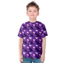 Snow Sleigh Deer Purple Kids  Cotton Tee View1