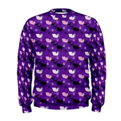 Snow Sleigh Deer Purple Men s Sweatshirt by snowwhitegirl