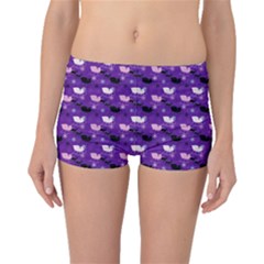 Snow Sleigh Deer Purple Boyleg Bikini Bottoms by snowwhitegirl