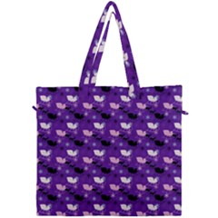 Snow Sleigh Deer Purple Canvas Travel Bag by snowwhitegirl