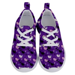 Snow Sleigh Deer Purple Running Shoes by snowwhitegirl