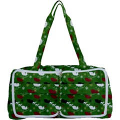 Snow Sleigh Deer Green Multi Function Bag	 by snowwhitegirl