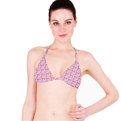 Hearts Butterflies Pink 1200 Bikini Top by snowwhitegirl