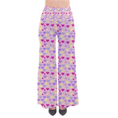 Hearts Butterflies Pink 1200 So Vintage Palazzo Pants by snowwhitegirl