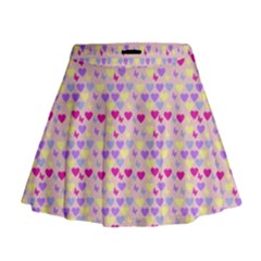 Hearts Butterflies Pink 1200 Mini Flare Skirt by snowwhitegirl