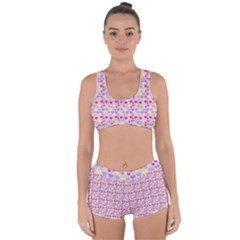 Hearts Butterflies Pink 1200 Racerback Boyleg Bikini Set by snowwhitegirl