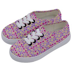 Hearts Butterflies Pink 1200 Kids  Classic Low Top Sneakers by snowwhitegirl