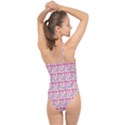 Hearts Butterflies Pink 1200 Classic One Shoulder Swimsuit View2