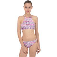 Hearts Butterflies Pink 1200 Racer Front Bikini Set by snowwhitegirl