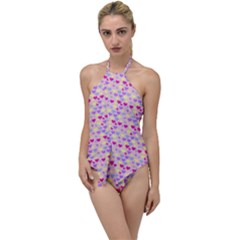 Hearts Butterflies Pink 1200 Go With The Flow One Piece Swimsuit by snowwhitegirl