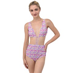 Hearts Butterflies Pink 1200 Tied Up Two Piece Swimsuit by snowwhitegirl